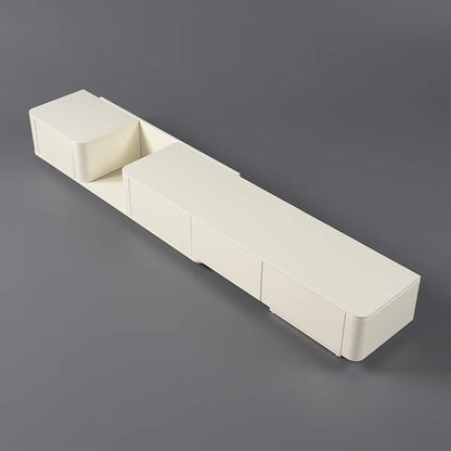 3000mm Off White Modern Wood Extendable TV Stand with 4 Drawer Media Console - 