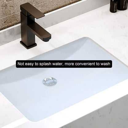 40" Floating Bathroom Vanity Set with Ceramic Sink 2 Drawers & Open Shelves in Black - 