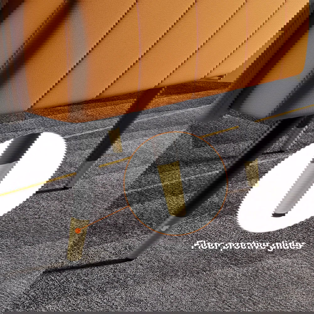 660mm Modern White Living Room Accent Chair Microfiber Leather Slipper Chair - 