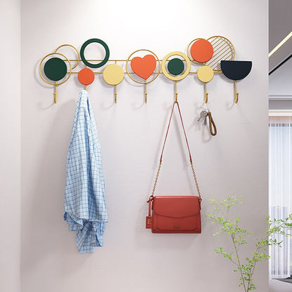 7-Hook Modern Entryway Wall Mounted Coat Rack - 