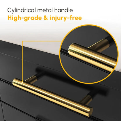 72" Kitchen Islands Black Modern with Storage Kitchen Cabinet - 