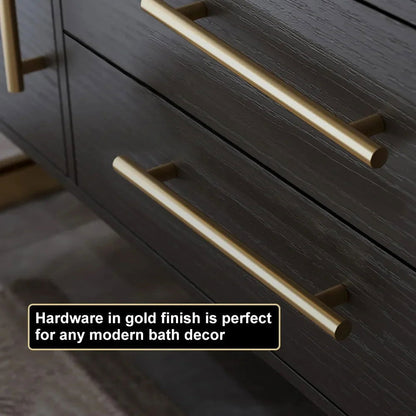 900mm Floating Bathroom Vanity with Sintered Stone Vessel Sink with 2 Drawers - 