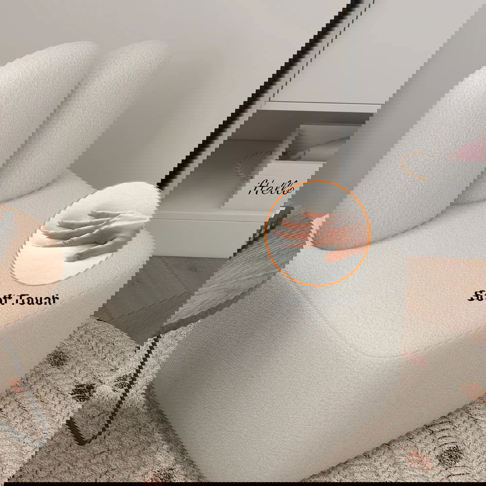 Accent Chair Rabbit Beige Upholstered Modern Accent Chair - 