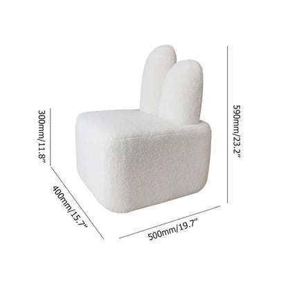 Accent Chair Rabbit Beige Upholstered Modern Accent Chair - 