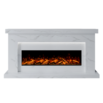 Aria Suite 1300 S  Marble Electric Fireplace 1900mm - Approved By Design