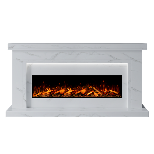 Aria Suite 1300 S  Marble Electric Fireplace 1900mm - Approved By Design