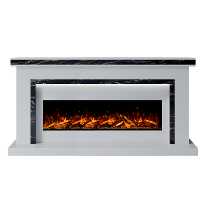 Aria Suite 1300 S  Marble Electric Fireplace 1900mm - Approved By Design