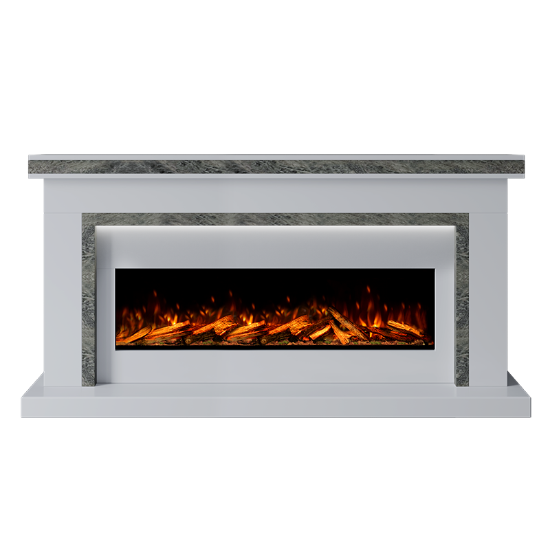 Aria Suite 1300 S  Marble Electric Fireplace 1900mm - Approved By Design