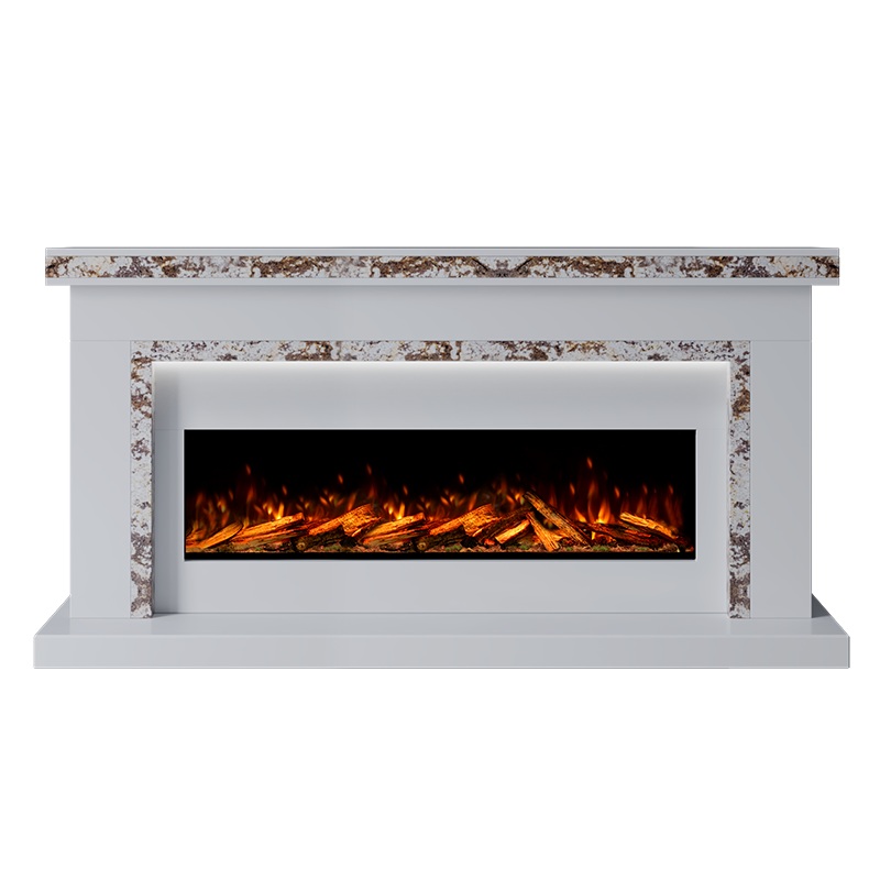 Aria Suite 1300 S  Marble Electric Fireplace 1900mm - Approved By Design