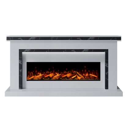 Aria Suite 1300 S  Marble Electric Fireplace 1900mm - Approved By Design