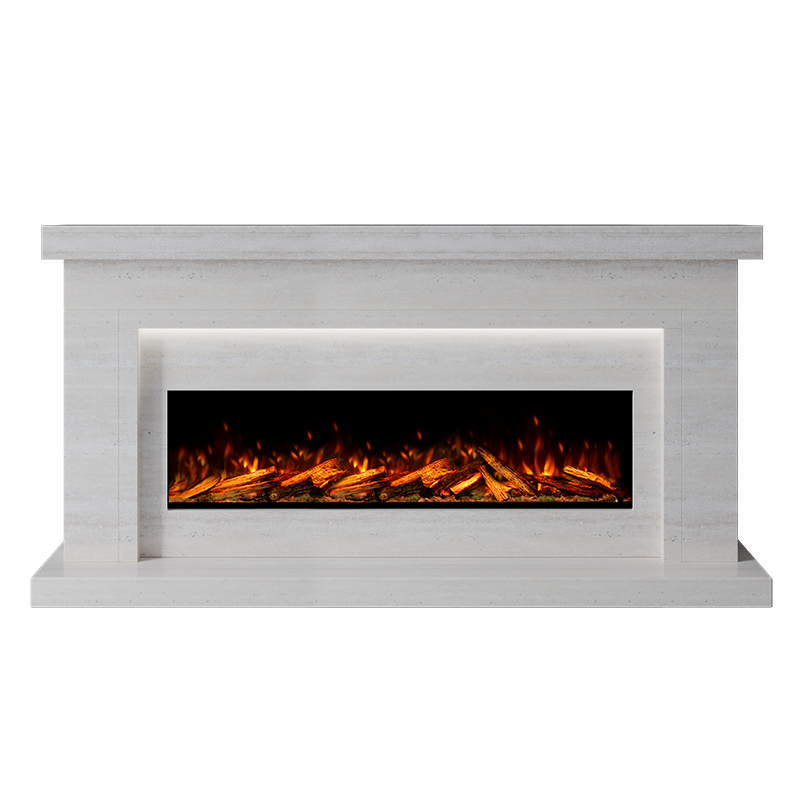 Aria Suite 1300 S  Marble Electric Fireplace 1900mm - Approved By Design