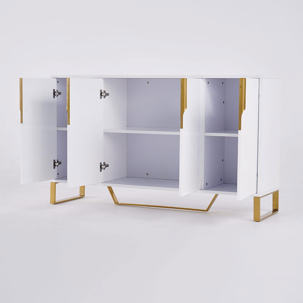 Aro 1500mm Contemporary Sideboard Buffet 4-Door Sideboard Table Kitchen Buffet Table - 