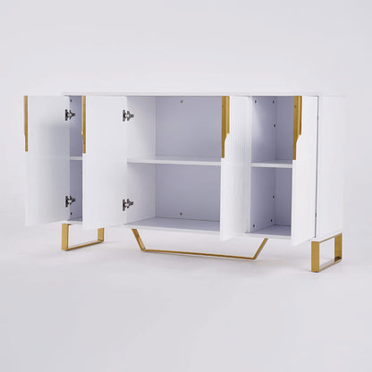 Aro 1500mm Contemporary Sideboard Buffet 4-Door Sideboard Table Kitchen Buffet Table - 