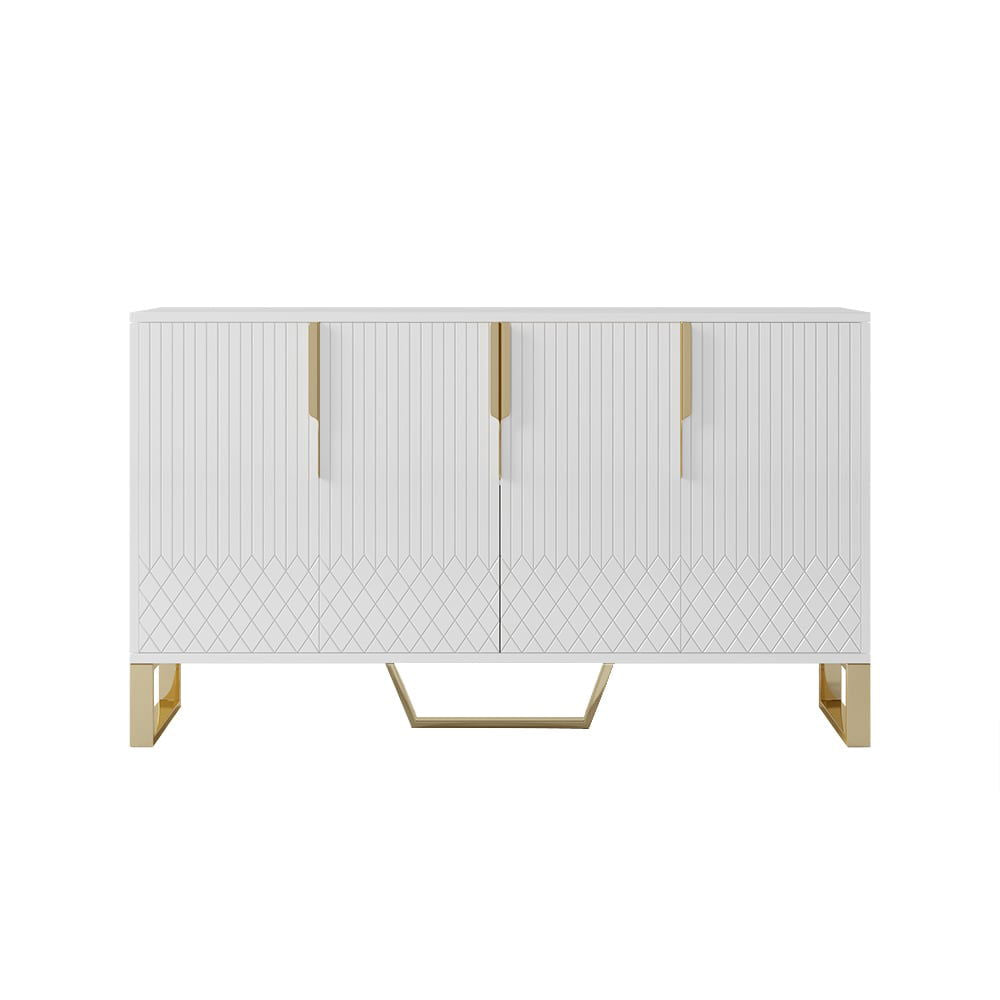 Aro 1500mm Contemporary Sideboard Buffet 4-Door Sideboard Table Kitchen Buffet Table - 