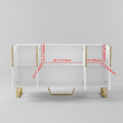 Aro 1500mm Contemporary Sideboard Buffet 4-Door Sideboard Table Kitchen Buffet Table - 