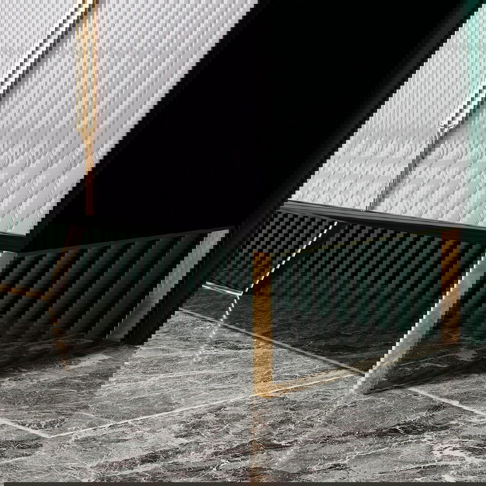 Aro Modern White Black Wood TV Stand with 2 Drawers 4 Doors Media Console for 2032mm TV - 