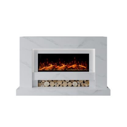 Aspen Suite 1000 S Marble Electric Fireplace 1600mm - 