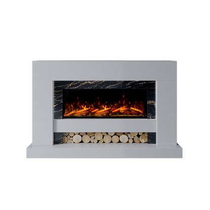 Aspen Suite 1000 S Marble Electric Fireplace 1600mm - Approved By Design