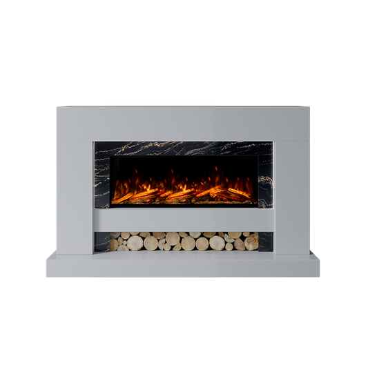 Aspen Suite 1000 S Marble Electric Fireplace 1600mm - Approved By Design