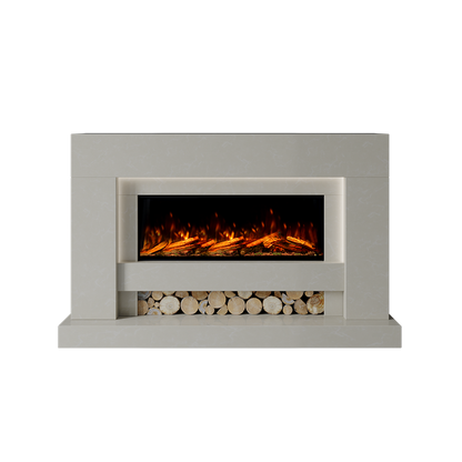 Aspen Suite 1000 S Marble Electric Fireplace 1600mm - Approved By Design