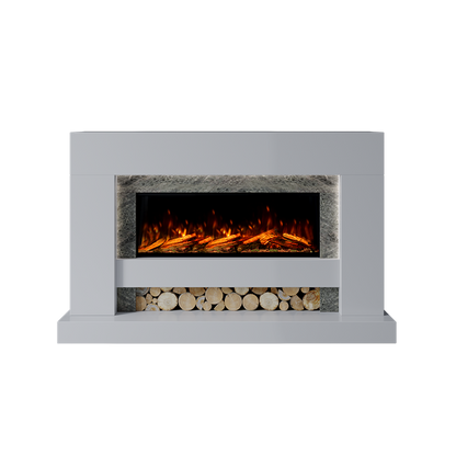 Aspen Suite 1000 S Marble Electric Fireplace 1600mm - Approved By Design