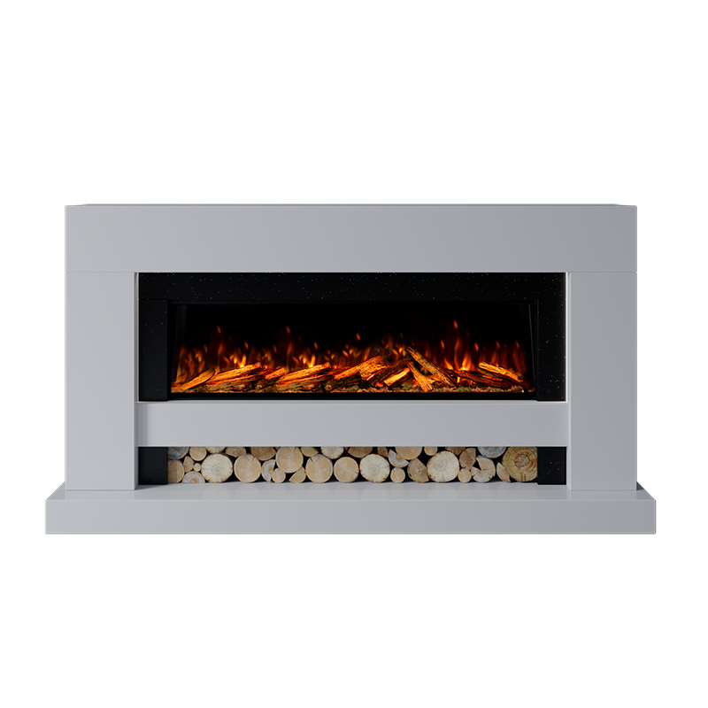 Aspen Suite 1300 S Marble Electric Fireplace 1900mm - 