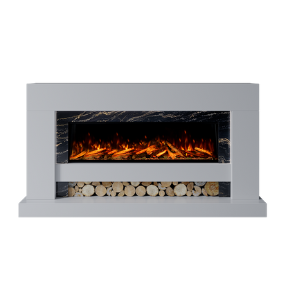 Aspen Suite 1300 S Marble Electric Fireplace 1900mm - Approved By Design