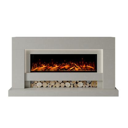 Aspen Suite 1300 S Marble Electric Fireplace 1900mm - Approved By Design