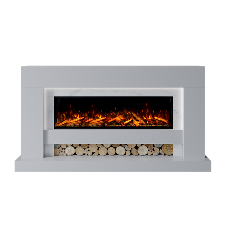 Aspen Suite 1300 S Marble Electric Fireplace 1900mm - Approved By Design