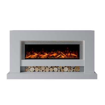 Aspen Suite 1300 S Marble Electric Fireplace 1900mm - Approved By Design
