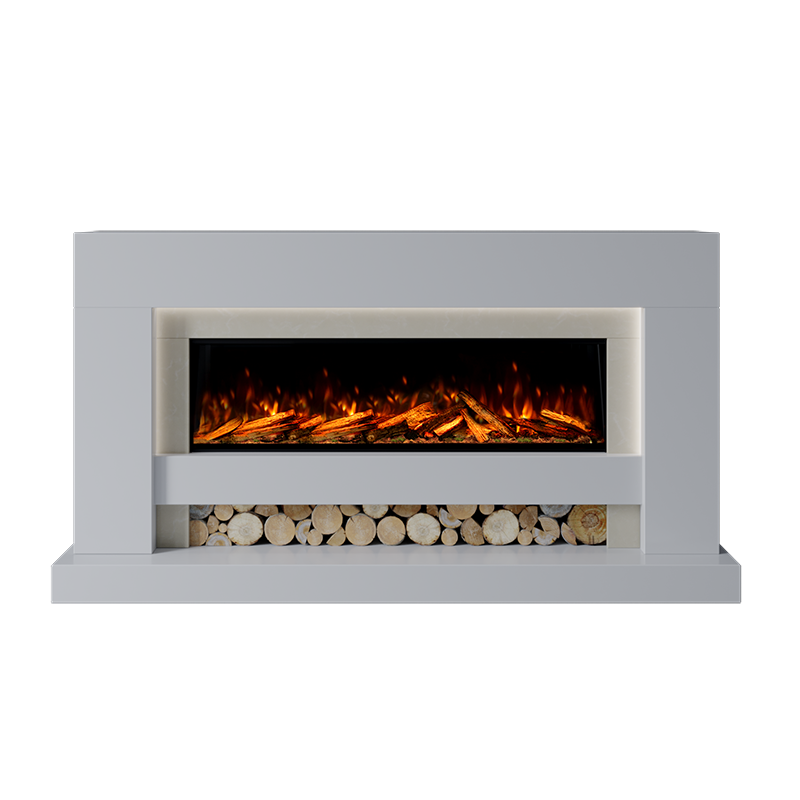 Aspen Suite 1300 S Marble Electric Fireplace 1900mm - Approved By Design