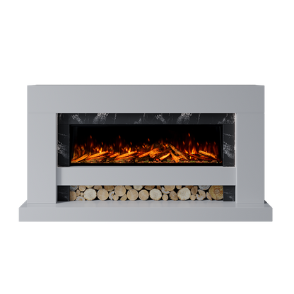 Aspen Suite 1300 S Marble Electric Fireplace 1900mm - Approved By Design