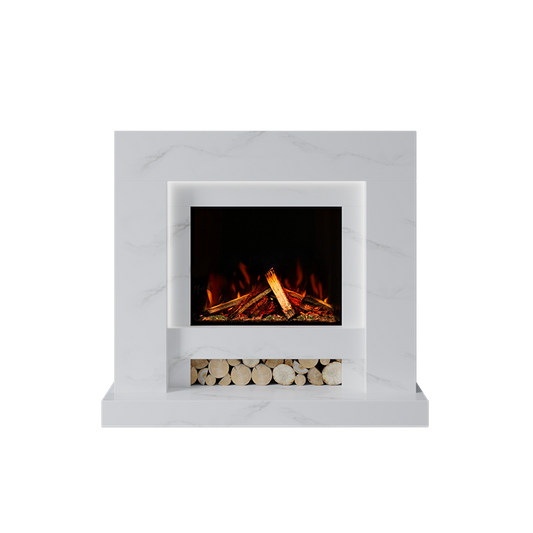 Aspen Suite 700 S Marble Electric Fireplace 1300mm - Approved By Design