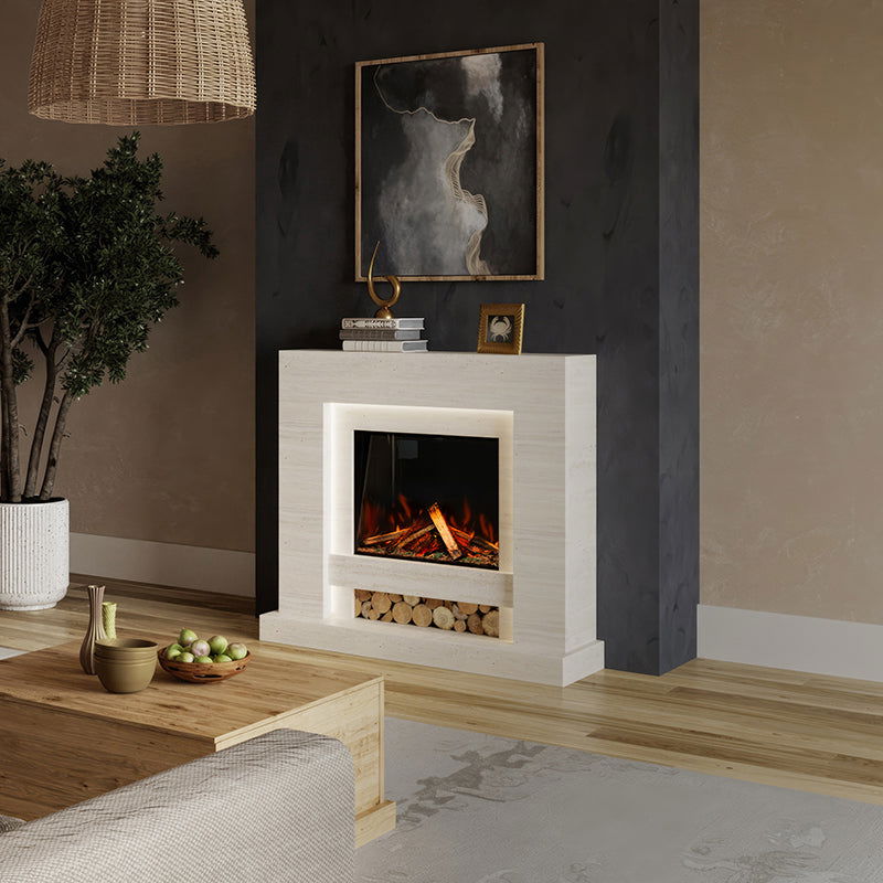 Aspen Suite 700 S Marble Electric Fireplace 1300mm - Approved By Design