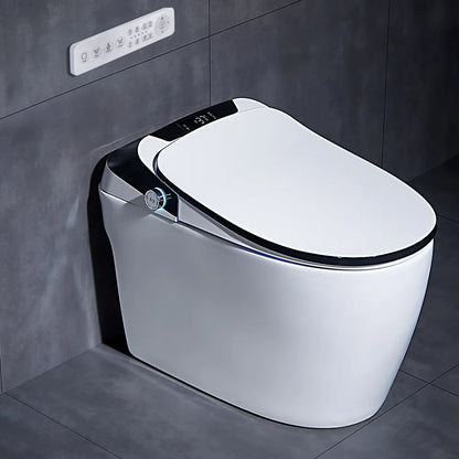 Automatic Toilet One-Piece Floor Mounted Self Clean Smart Toilet Horizontal Outlet - Homary