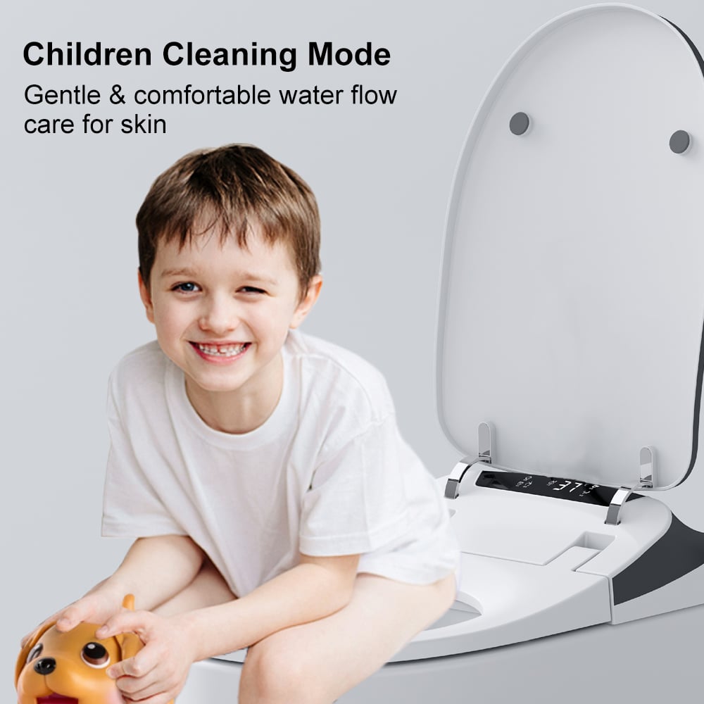 Automatic Toilet One-Piece Floor Mounted Self Clean Smart Toilet Vertical Outlet - 