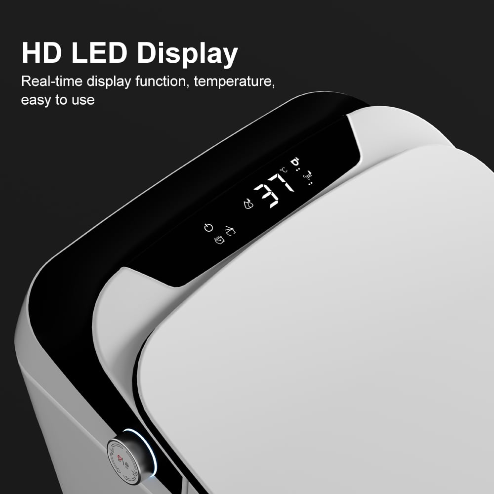 Automatic Toilet One-Piece Floor Mounted Self Clean Smart Toilet Vertical Outlet - 