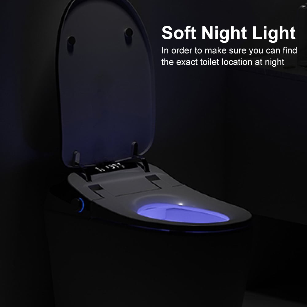 Automatic Toilet One-Piece Floor Mounted Self Clean Smart Toilet Vertical Outlet - 
