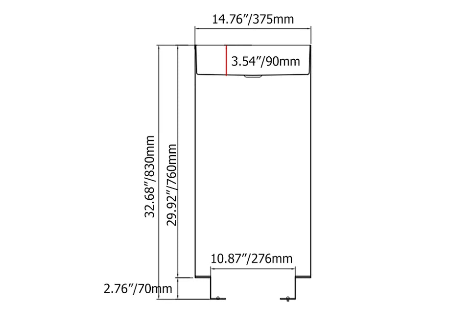 Black Modern Round Stainless Steel Basin Pedestal Basin Freestanding - 