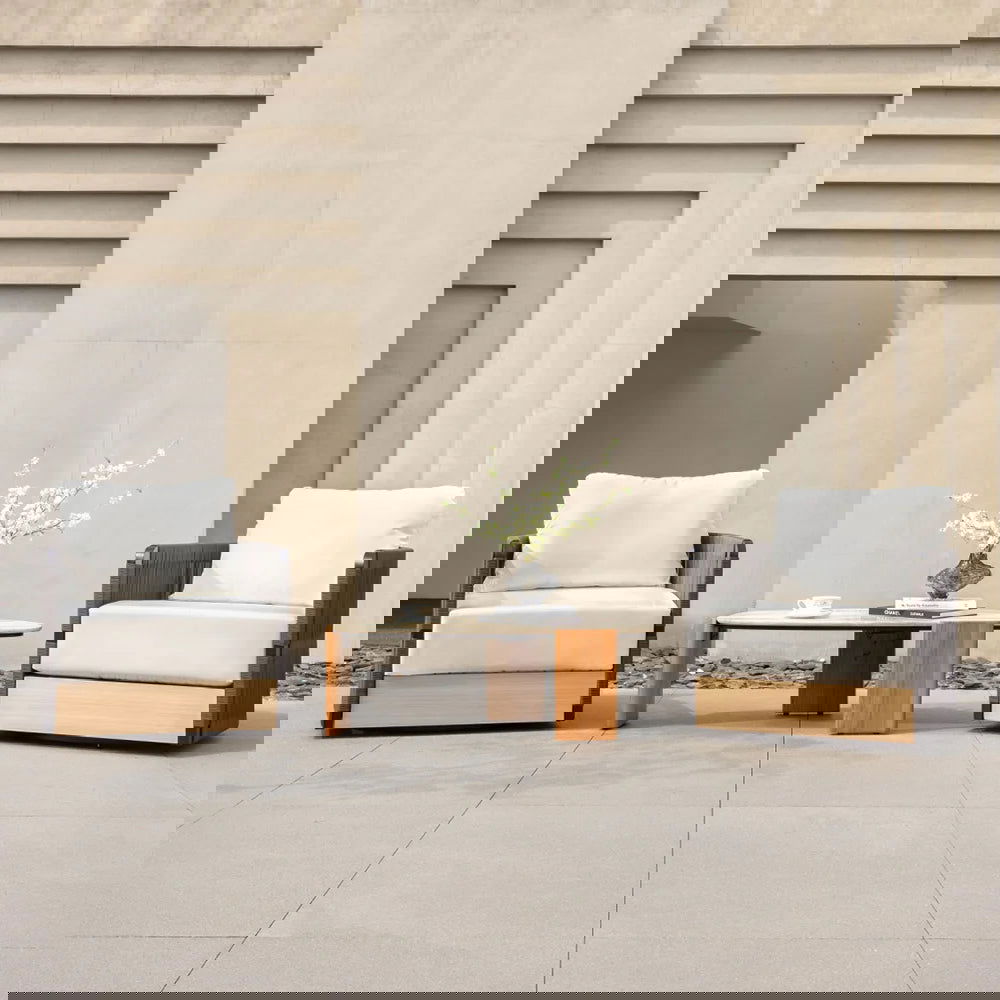 Black Woven Rope Outdoor Swivel Chair Sofa 360 Degree Rotatable Coastal Patio Armchair - 