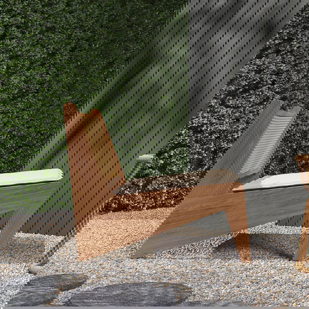 Boho Style Outdoor Aluminium Alloy & PE Rattan Patio Chair with Removable Cushion - 