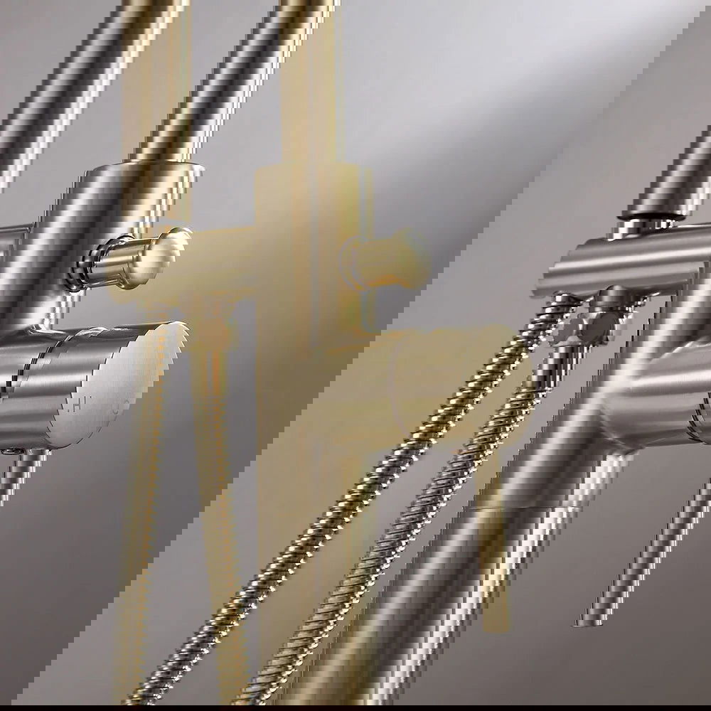 Brewst Freestanding Single Lever Handle Bath Filler Tap with Handshower Solid Brass - 