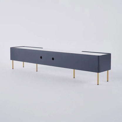 Brotic Modern 2000mm TV Stand Sintered Stone 2-Drawer Glass Doors Media Console - Approved By Design