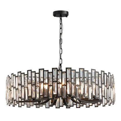 Clytia 10-Light Modern Crystal Chandelier with Adjustable Chain in Gold - 