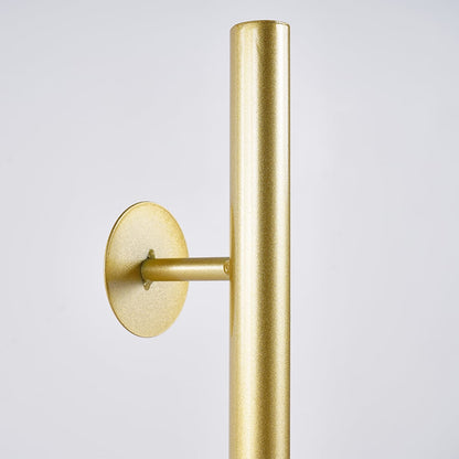 Coat Rack Brass Gold Round Hooks Entryway Freestanding Coat Hanger Marble Base - 