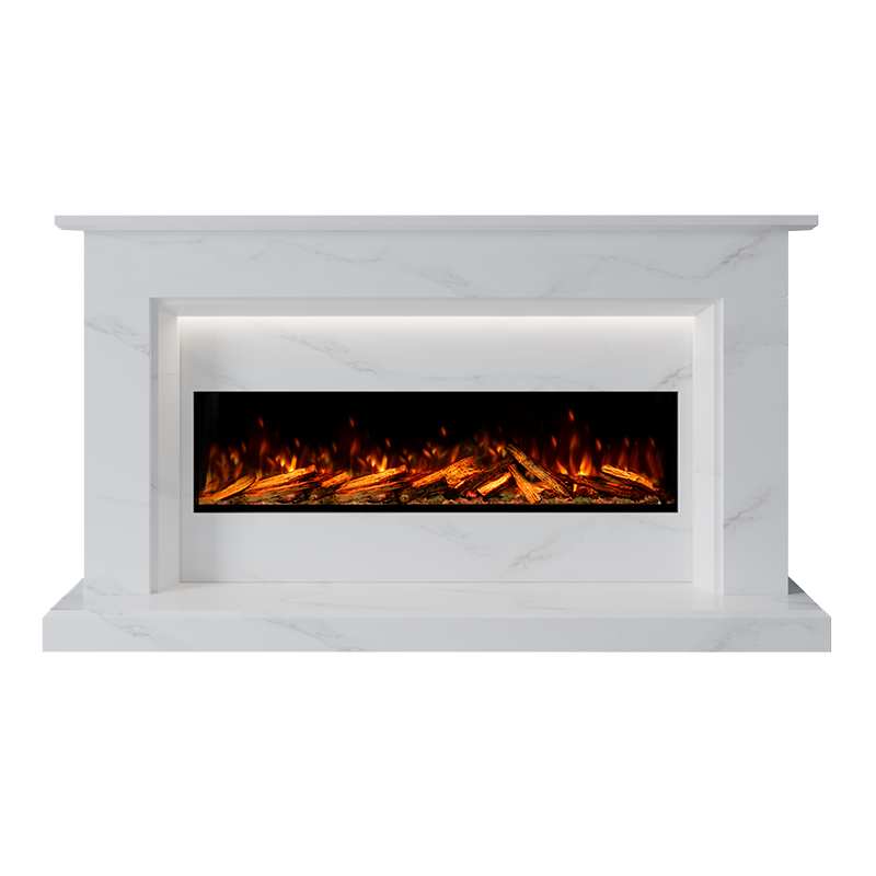 Costello Suite 1300 S Marble Electric Fireplace 1900mm - Approved By Design