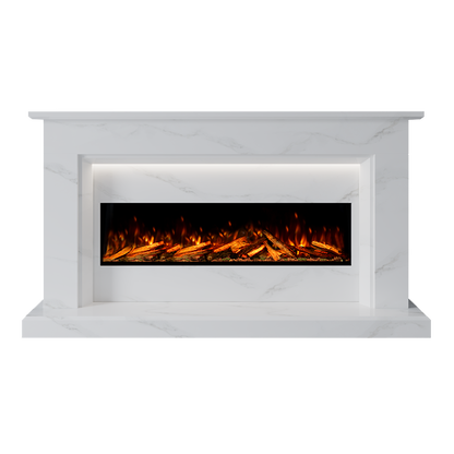 Costello Suite 1300 S Marble Electric Fireplace 1900mm - Approved By Design