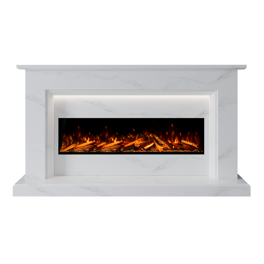 Costello Suite 1300 S Marble Electric Fireplace 1900mm - Approved By Design
