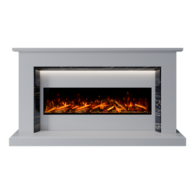 Costello Suite 1300 S Marble Electric Fireplace 1900mm - Approved By Design