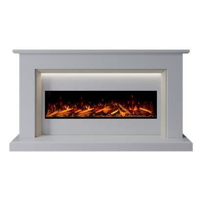 Costello Suite 1300 S Marble Electric Fireplace 1900mm - Approved By Design